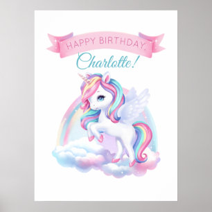 Poster para uma festa de aniversário mágica.