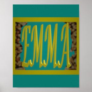 POSTER PARA UMA GAROTA CHAMADA EMMA MARINE BLUE PEBBLBLBL