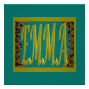 PÔSTER PARA UMA GAROTA CHAMADA EMMA MARINE BLUE PEBBLBLBL