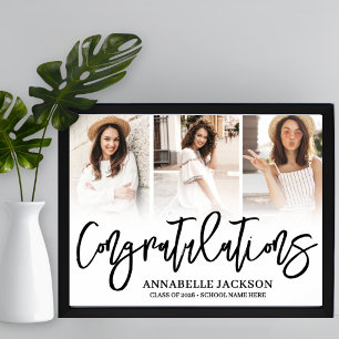 Poster Parabéns 3 Fotos Formatura