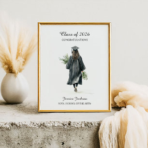 Poster Parabéns Brunette Diplomada Turma de