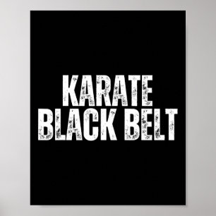 Poster Parabéns Carate Black Belt Para Crianças Meninas A