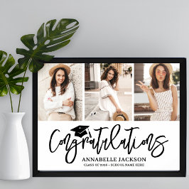 Poster Parabéns Colagem de Fotos Graduação