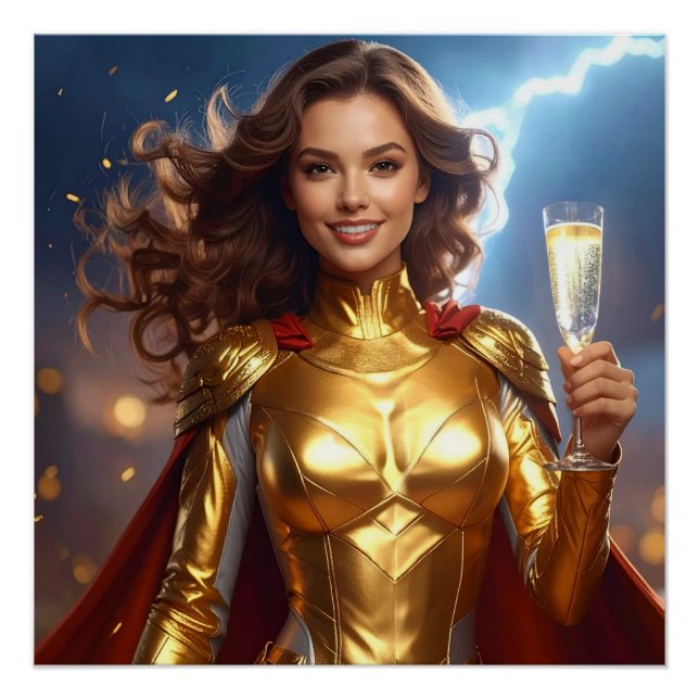 Pôster Parabéns de aniversário ou aniversário (Frente)