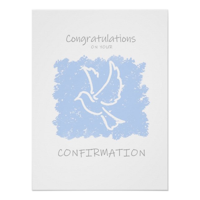 Pôster Parabéns de Confirmação (Frente)