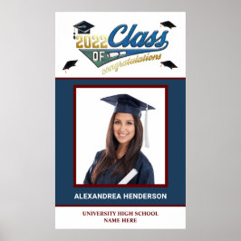 Poster Parabéns de fotos de classe de gradação de formand