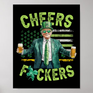 Poster Parabéns Dia de São Patrício Piada Cerveja Diverti