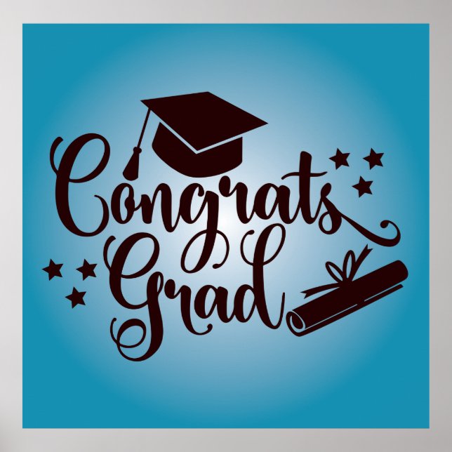 Poster Parabéns Graduado (Frente)