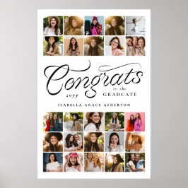 Poster Parabéns graduado 25 foto festa de formatura