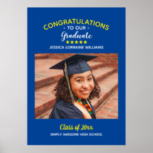 Poster Parabéns Graduado Foto Personalizada de Formatura