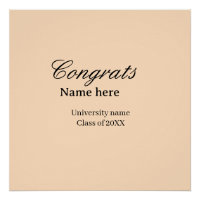 Parabéns graduado nome universidade turma de 20XX 