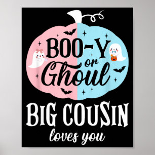Poster Parabéns ou Fantasma Primo Grande Ama Boo Bebê de 