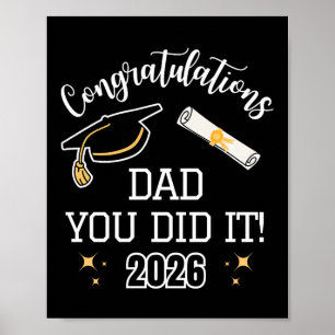 Poster Parabéns Pai Você Conseguiu, Pai Graduação 202