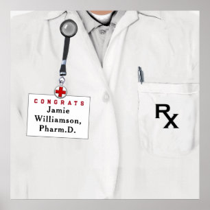 Poster Parabéns pela formatura em Doutorado em Farmácia