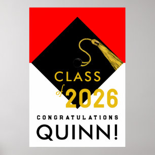 Poster parabéns personalizados de formatura