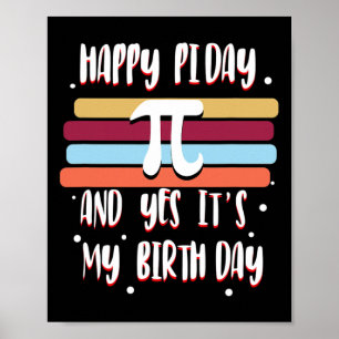 Poster Parabéns Pi Day 3.14 Legal Números Engraçados Geek