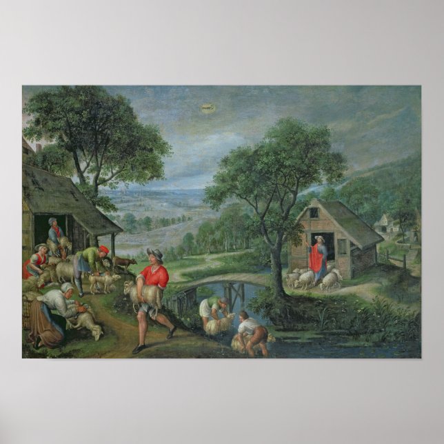 Pôster Parable of the Good Shepherd, c.1580-90 (Frente)