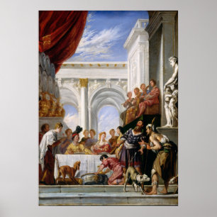 Poster Parábola de Lazarus, Domenico Fetti Fine Art Poste