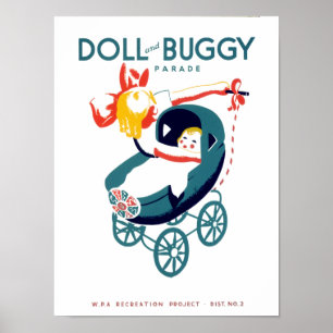 Poster Parada da boneca e do carrinho