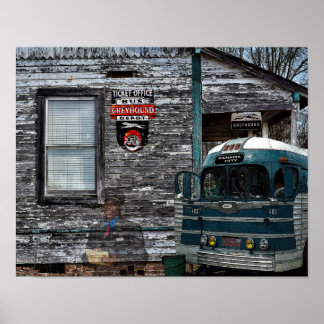 Poster Parada de barramento de galgos