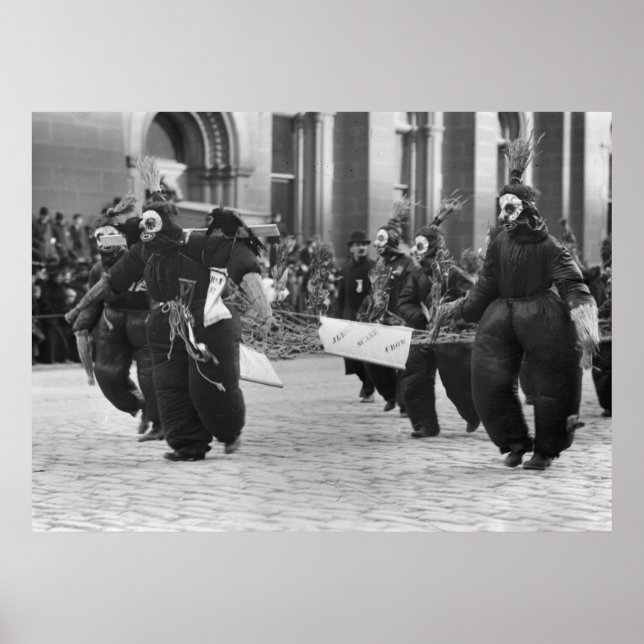 Pôster Parada de Mummers, Filadélfia, 1909 (Frente)