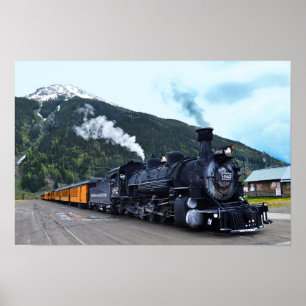 Poster Parada de Trem Silverton, Colorado