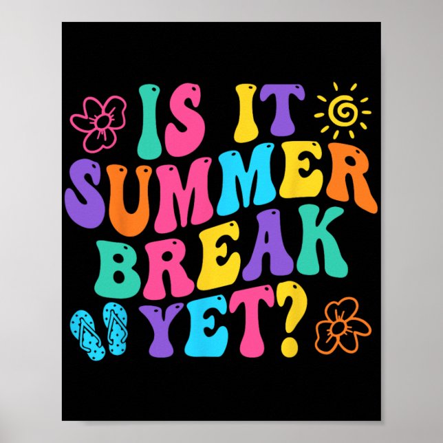 Poster Parada De Verão Ainda No Dia Passado Do Professor  (Frente)