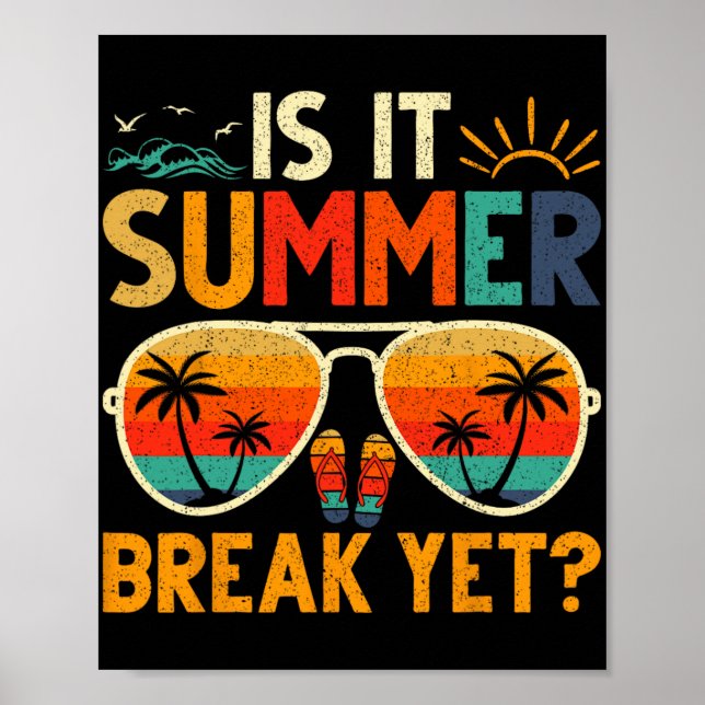 Poster Parada De Verão Ainda No Dia Passado Do Professor  (Frente)