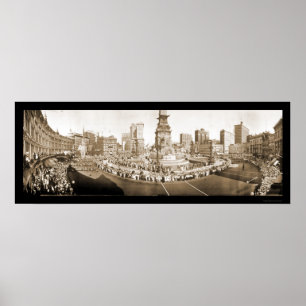 Pôster Parada Indianapolis na foto 1918