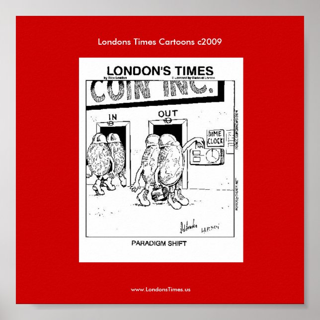 Poster Paradigm Shift Funny Cartoon Rick (Frente)