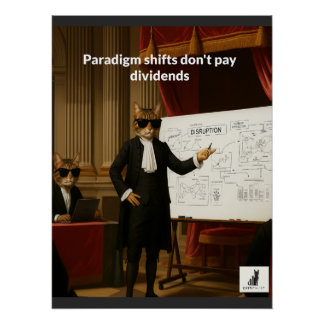 Pôster Paradigma Shifts Não Pagam Dividendos