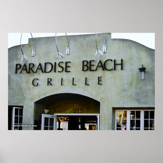 Pôster Paradise Beach Grille (Frente)