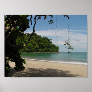 Pôster Paraíso da praia de Costa Rica