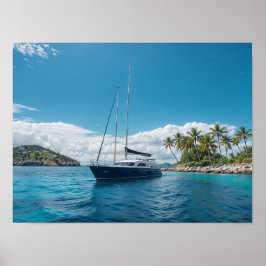 Poster Paraíso das Ilhas Tropicais