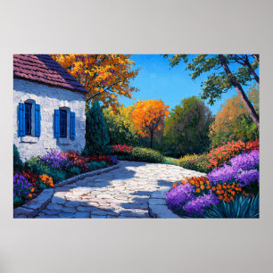 Poster Paraíso do Jardim - Via de Algodão Vibrante