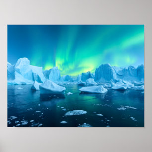 Poster Paraíso Iceberg Flutuante