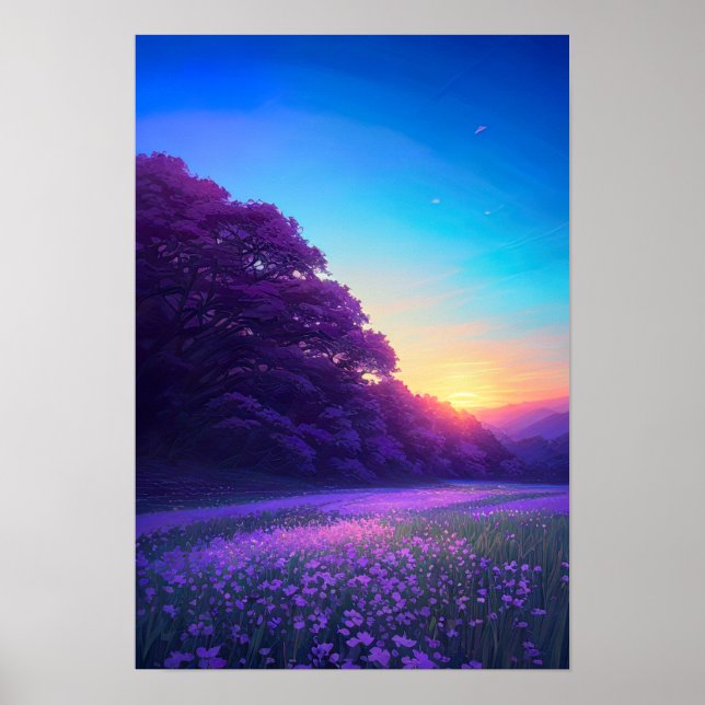 Poster Paraíso Roxo (Frente)