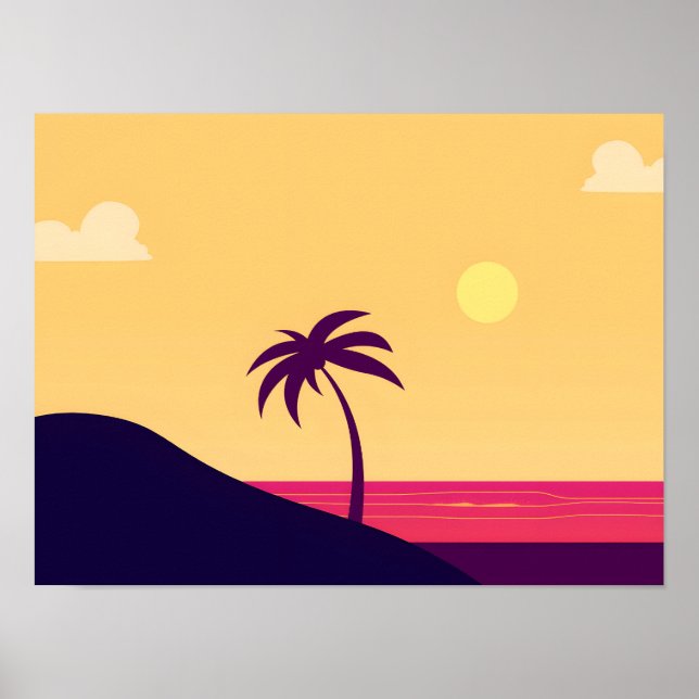 Poster Paraíso Sunset: Uma Fuga Tropical (Frente)