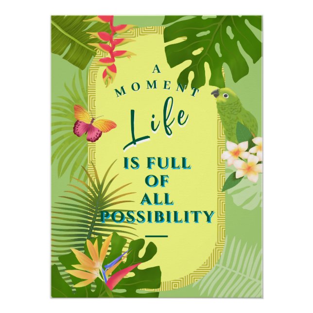 Pôster Paraíso tropical (Frente)