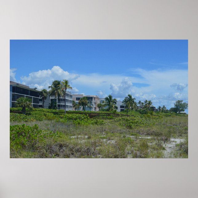 Poster Paraíso Tropical do Lado da Praia (Frente)