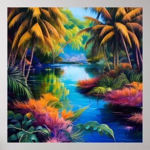 Poster Paraíso Tropical II