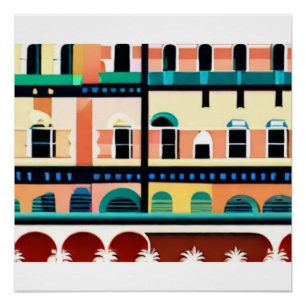 Pôster Paraíso tropical vivo