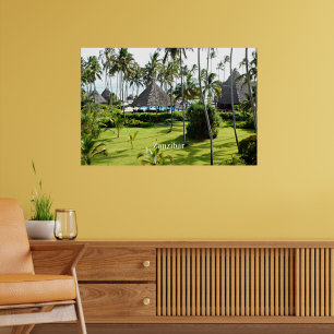 Poster Paraíso tropical zanzibar