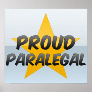 Poster Paralegal orgulhoso