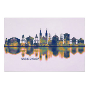 Pôster Paramaribo Skyline