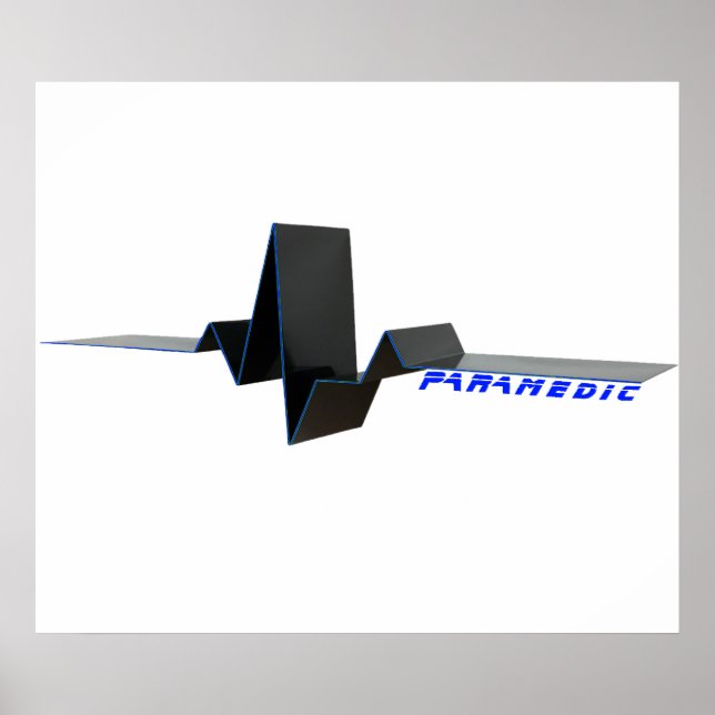 Poster paramédico do ECG (Frente)
