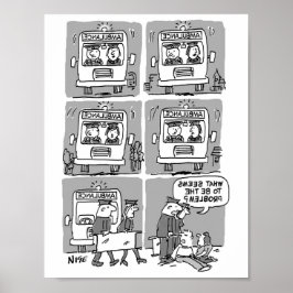 Poster Paramédicos Atendem um Acidente. Engraçado