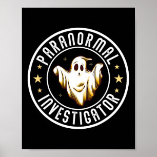 Poster Paranormal Investigador Fantasma Hunter Ghost Hunt