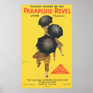 Poster PARAPLUIE REVEL Fabricante francês de guarda-chuv
