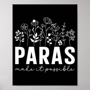 Poster Paraprofissional Tornar Possível Paras Wildflower